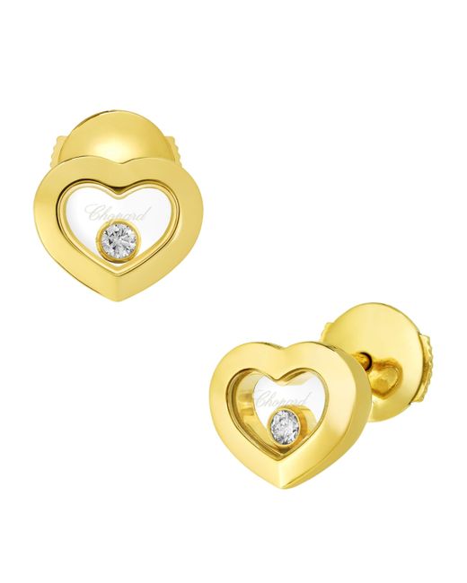 Chopard Metallic And Diamond Happy Diamonds Icons Earrings