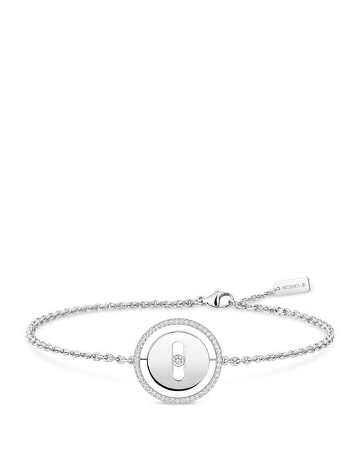 Messika White Lucky Move And Diamond Bracelet