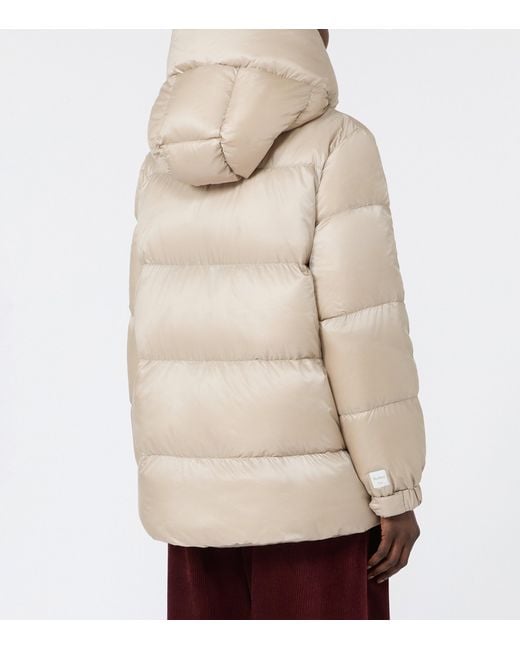 Max Mara Natural Down-Filled Quilted Coat