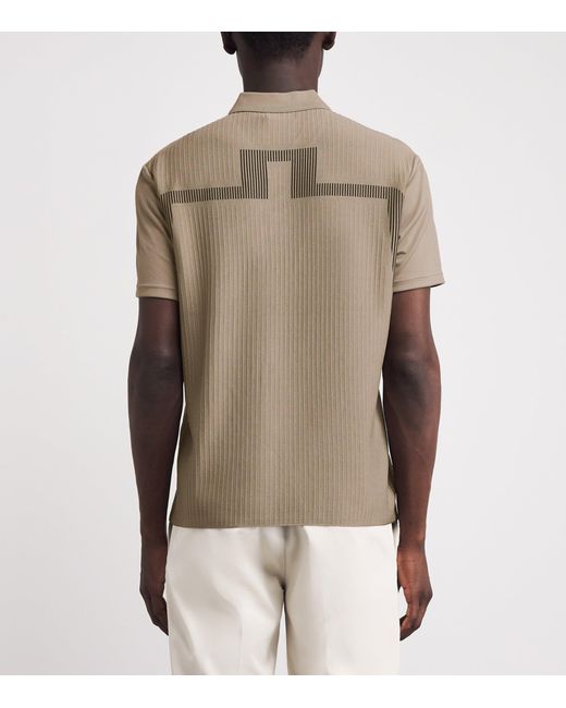 J.Lindeberg Natural Knitted Neri Polo Shirt for men