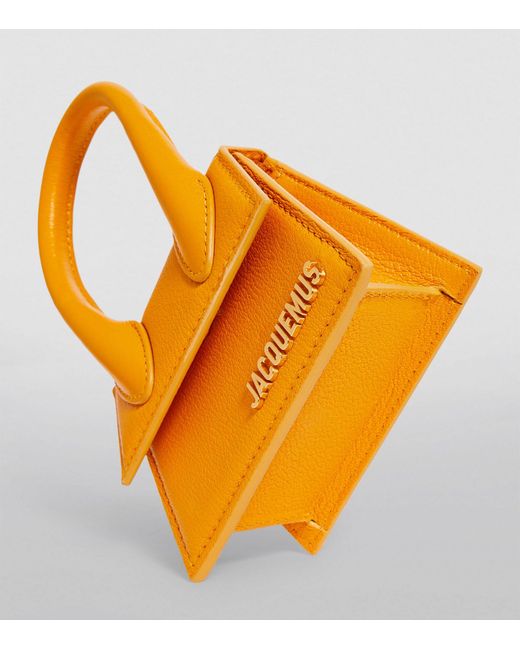 Jacquemus Orange Mini Leather Le Chiquito Top-handle Bag