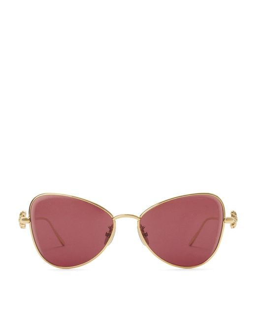 Loewe Pink Bombé Butterfly Sunglasses