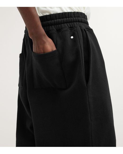 AllSaints Black Organic Cotton Haydon Sweatshorts for men
