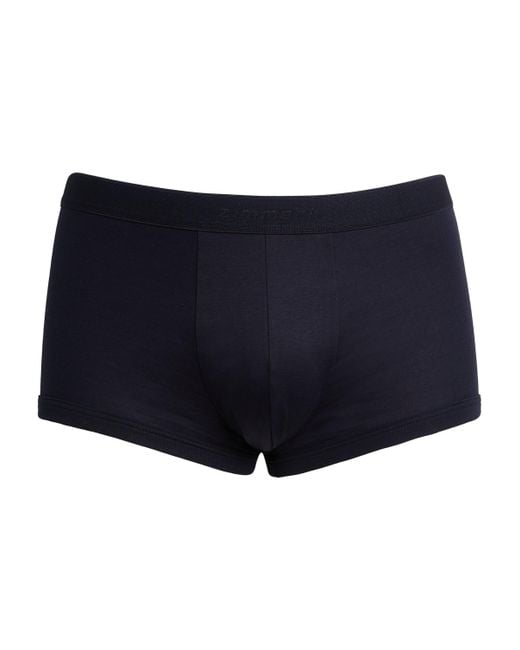 Zimmerli of Switzerland Blue 286 Sea Island Trunks for men