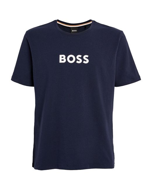 Boss Blue Short-sleeve T-shirt for men