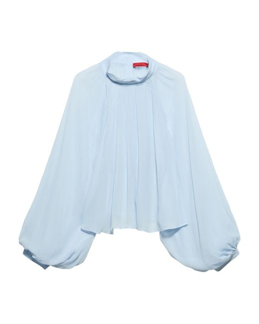 MAX&Co. Blue Crepe Blouse