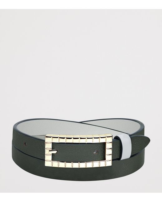 Chopard Black Leather Reversible Ice Cube Bracelet