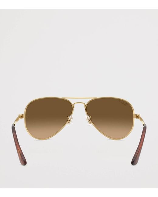 Ray-Ban Brown Rb3925 Aviator Max Sunglasses