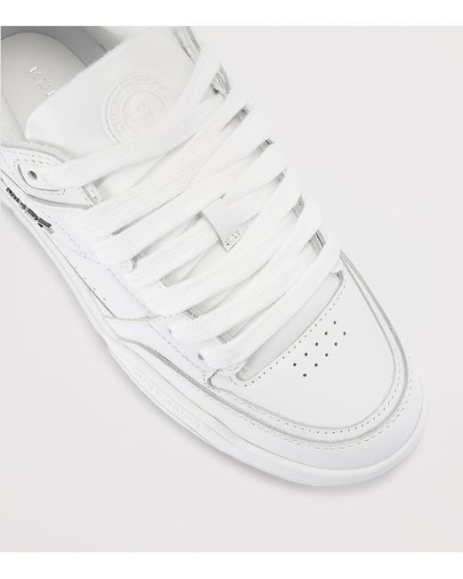 Kurt Geiger White Leather Hatton High-Top Sneakers for men