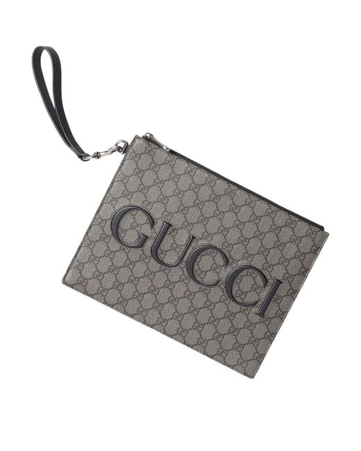 Gucci Metallic Monogrammed Pouch for men