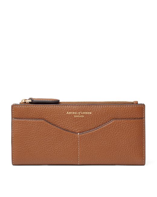 Aspinal Brown Large Leather Hudson Purse