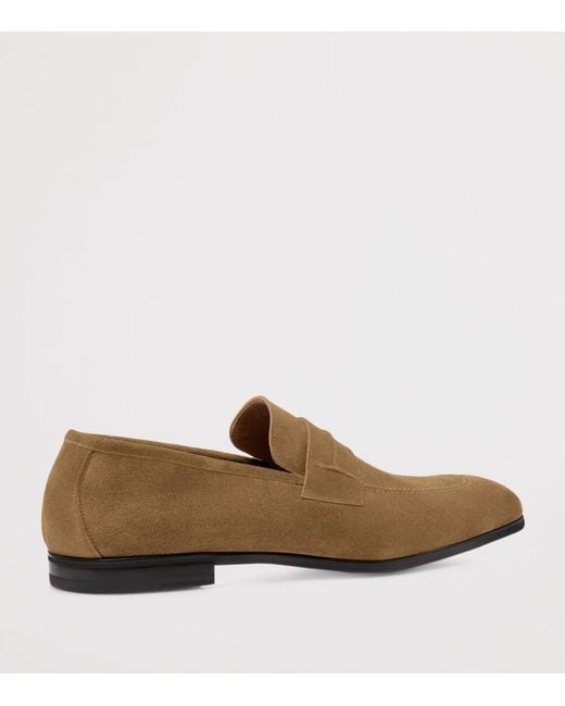 Tom Ford Brown Suede Loafers for men