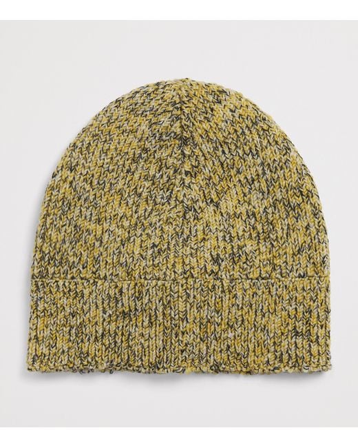 Dries Van Noten Green Wool-Blend Floral Beanie for men