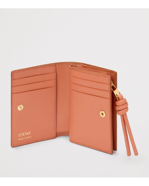 Loewe Brown Leather Knot Wallet