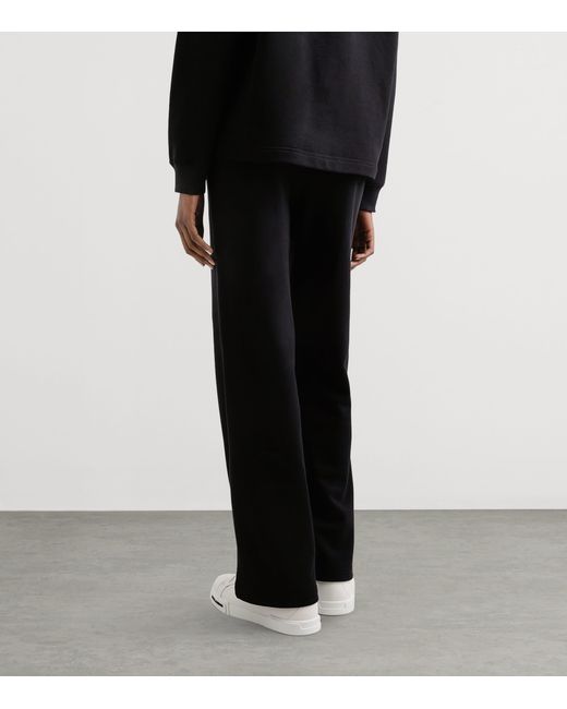 Dolce & Gabbana Black Cotton Logo Sweatpants
