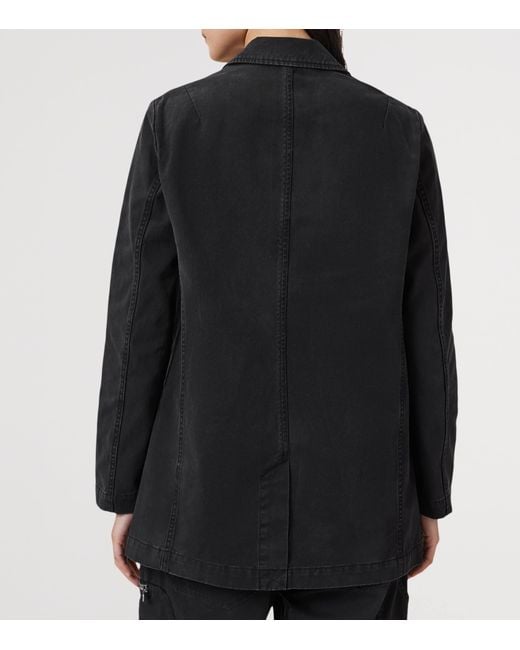 AllSaints Black Denim Aleida Blazer
