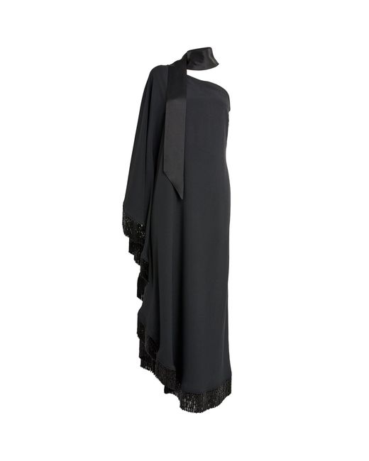 ‎Taller Marmo Black Fringed Ubud New Orleans Dress