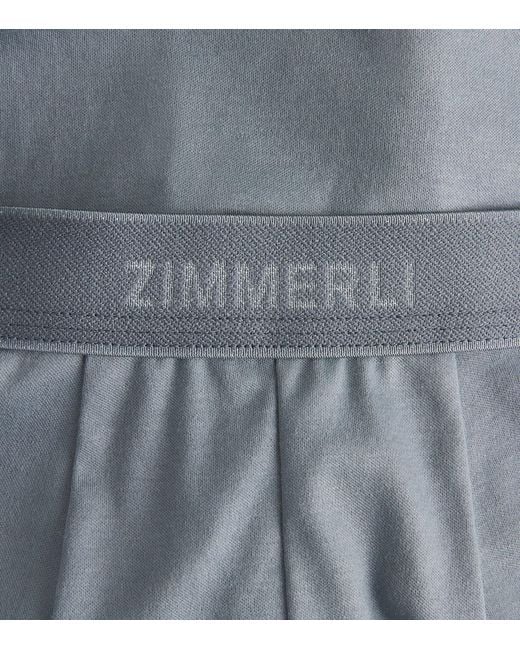 Zimmerli of Switzerland Blue Sea Island Cotton Boxer Briefs for men