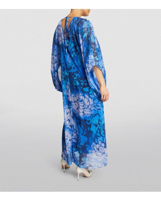 Marina Rinaldi Blue Floral Maxi Dress