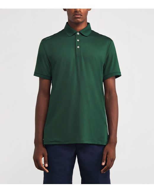 Ralph Lauren Green Airflow Polo Shirt for men