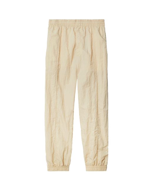 Burberry Natural Crinkled Wide-leg Track Trousers for men