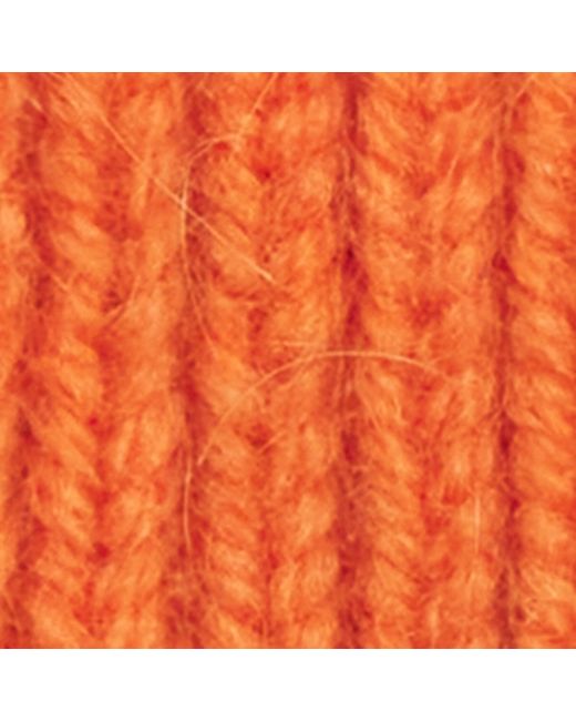 Le Bonnet Orange Lambswool-Caregora Classic Beanie for men