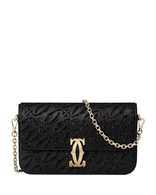 Cartier Black Mini C De Chain Bag