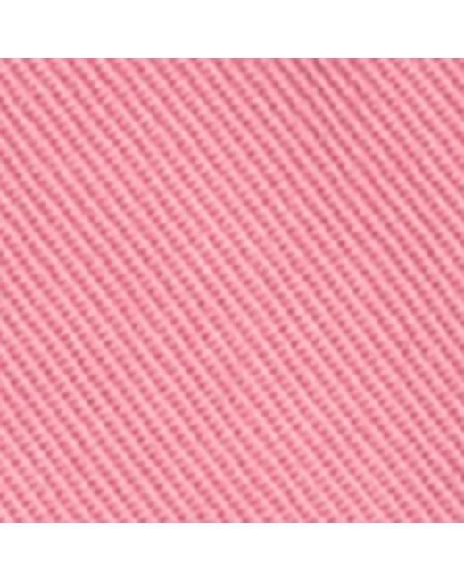 Miu Miu Pink Cotton Logo Baseball Cap