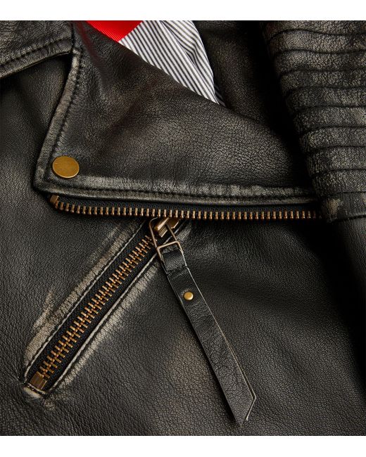MAX&Co. Black Oversized Leather Jacket