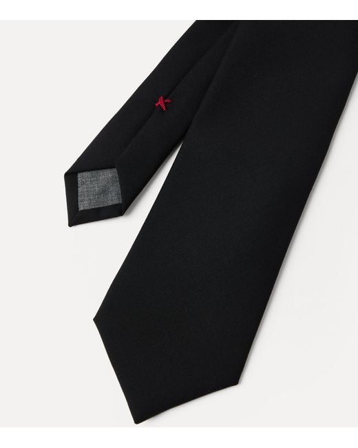 Brunello Cucinelli Black Virgin Wool Tie for men