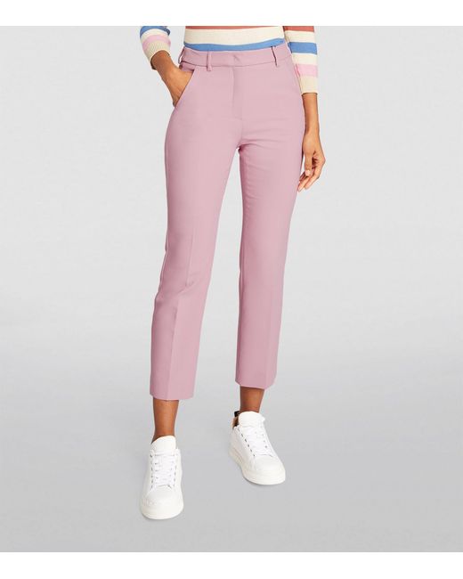Weekend by Maxmara Pink Straight Tailored Trousers