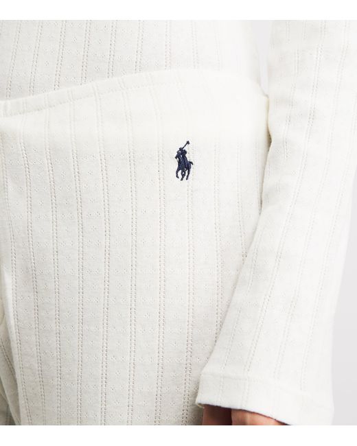 Polo Ralph Lauren White Cotton Henley Pyjama Set