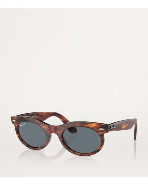 Ray-Ban Blue Rb2242 Wayfarer Oval Sunglasses