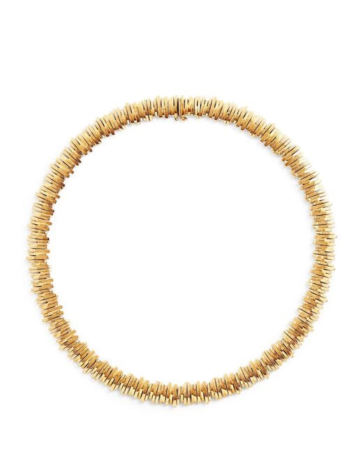 Suzanne Kalan Metallic Golden Tennis Necklace