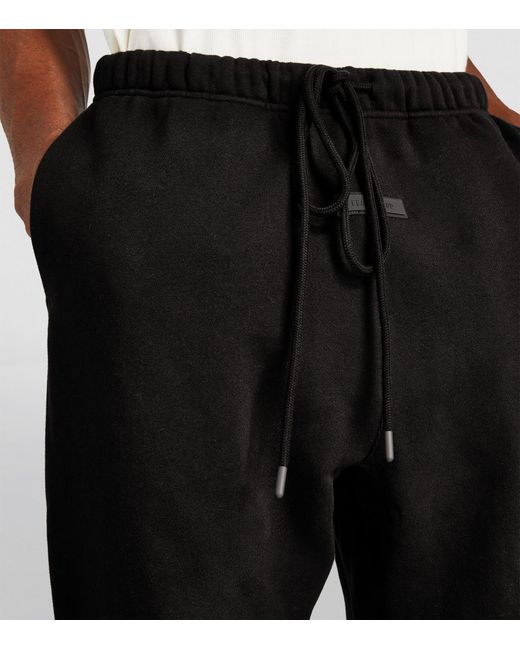 Fear Of God Black Cotton-blend Drawstring Sweatpants for men