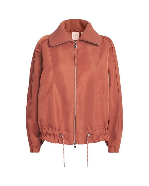 Varley Orange Oversized Lotta Blouson Jacket