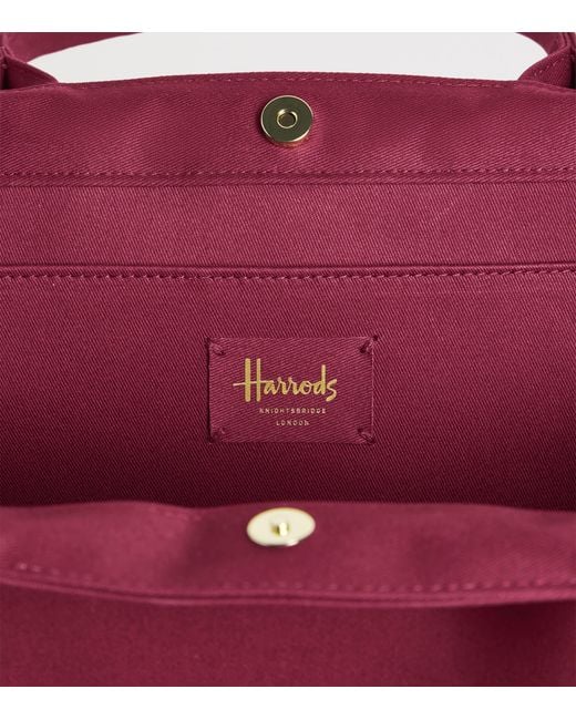 Harrods Red Logo Tote Bag