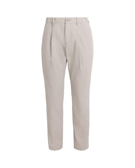 Herno Gray Drawstring-Adjustable Trousers for men