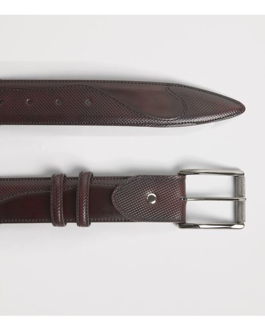 Elliot Rhodes Brown Leather Belafonte Belt for men