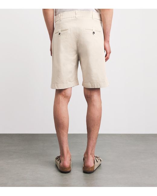 Eleventy Natural Stretch-Cotton Chino Shorts for men