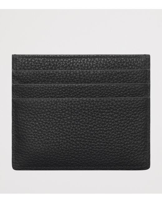 Burberry Black Leather Cotswolds Card Holder for men