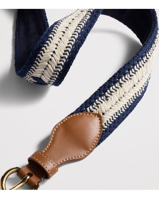 Miu Miu White Cotton Crochet Belt