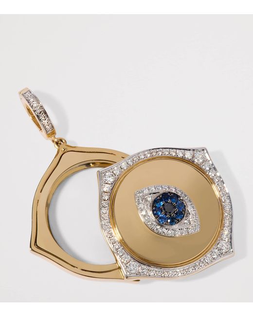 Annoushka Metallic And Diamond Mythology Eye Spy Charm Pendant