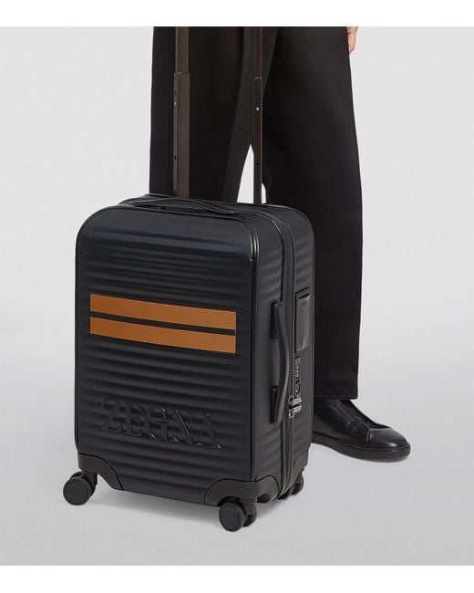 Zegna Black Carry-on Suitcase for men