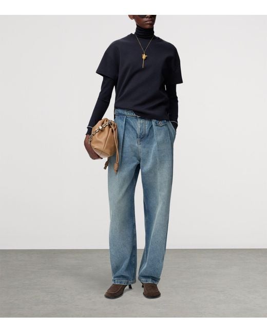 Loewe Blue Asymmetric Anagram T-Shirt