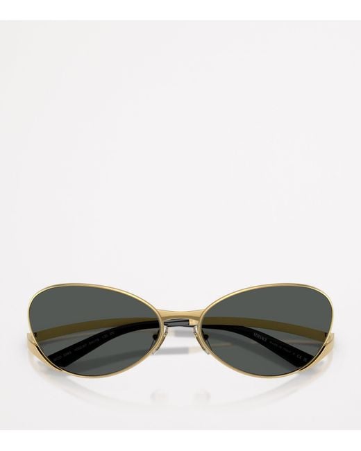 Versace Metallic Oval Sunglasses