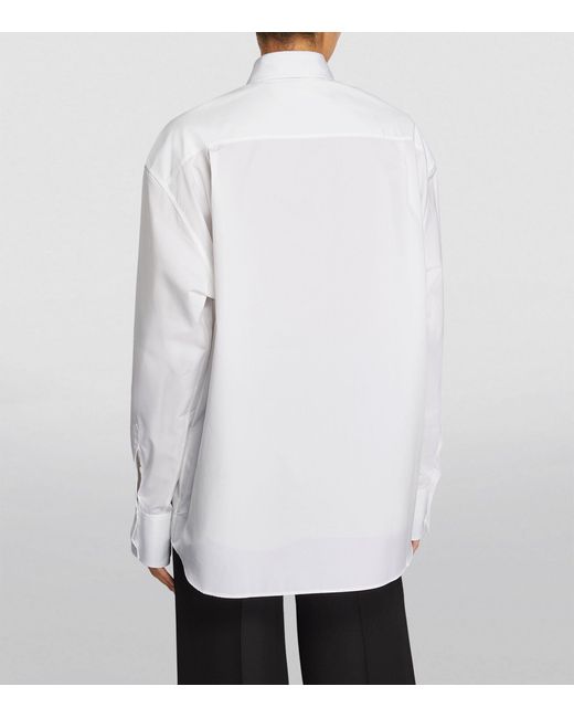 Carven White Cotton Oversized Shirt