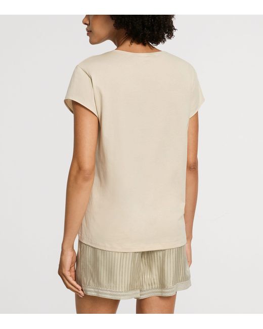 Hanro Natural Organic Cotton V-Neck T-Shirt