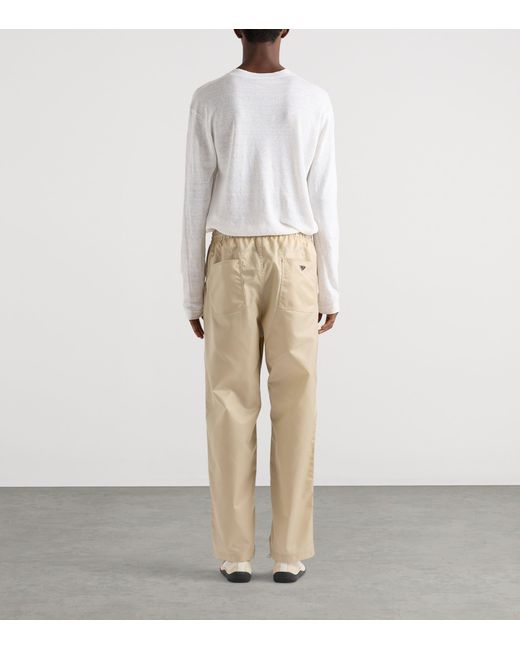Prada Natural Re-Nylon Trousers for men