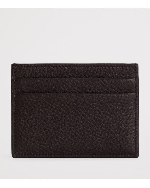 Dolce & Gabbana Black Leather Logo Card Holder
